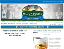 Tablet Screenshot of hilltopboilersmaplesyrup.com